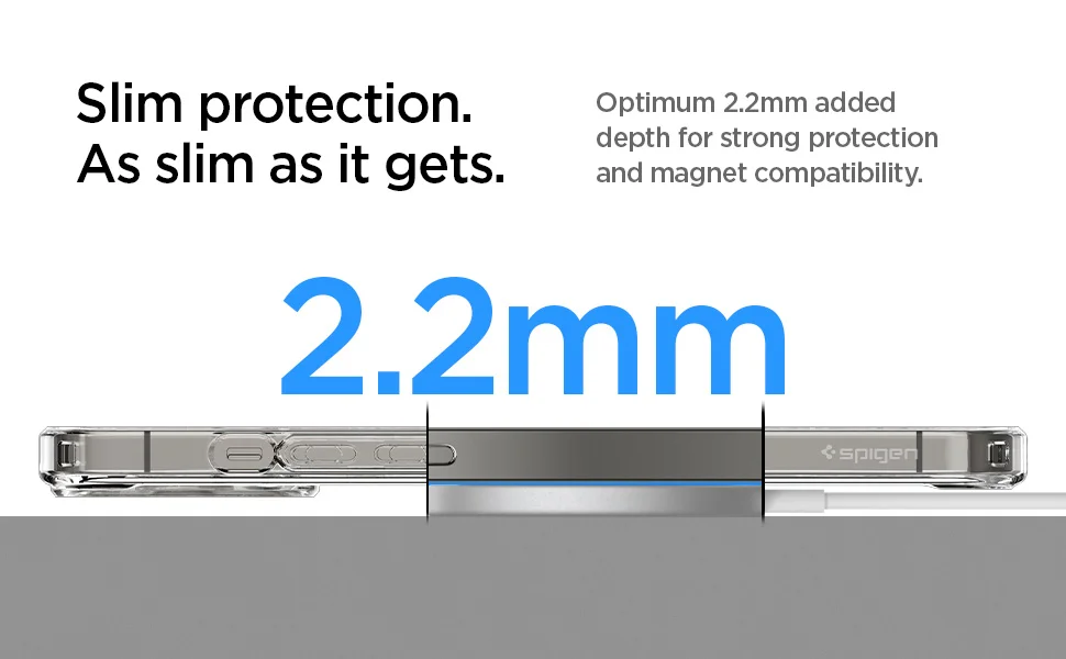 Spigen Ultra Hybrid Mag با لبه های برجسته برای محافظت از لنز دوربین و صفحه نمایش
