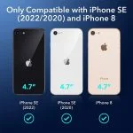 ESR Air Armor Case, Compatible with iPhone SE (2022) Case, iPhone SE (2020) and iPhone 8