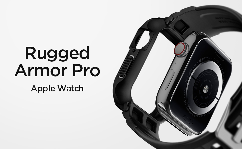 بند و کاور اپل واچ اسپیگن سایز 44/45 | Spigen Rugged Armor Pro Apple Watch Series 9/8/7/SE/6 Case 5 بند و کاور اپل واچ اسپیگن سایز 44/45 | Spigen Rugged Armor Pro Apple Watch Series 9/8/7/SE/6 Case فروشگاه اسپيگن ایران