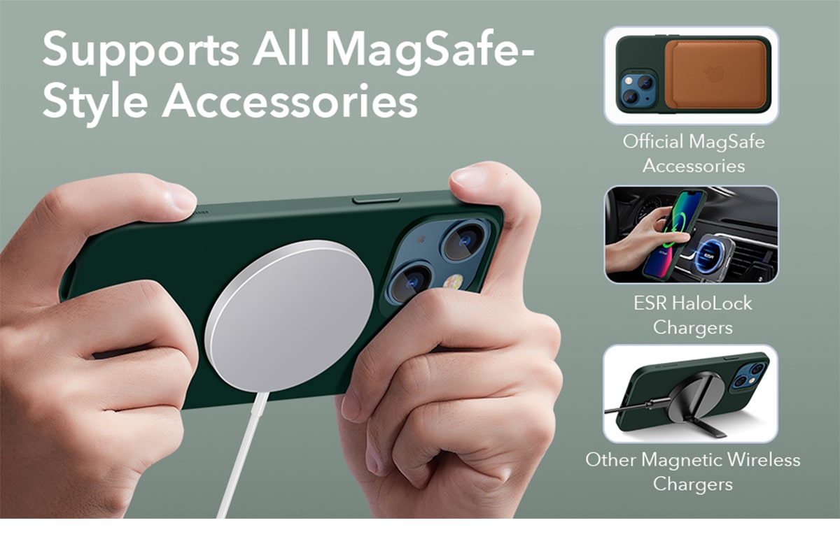 قاب ESR آیفون 13 | ESR Cloud Soft Case with HaloLock Case iPhone 13 فروشگاه اسپيگن ایران