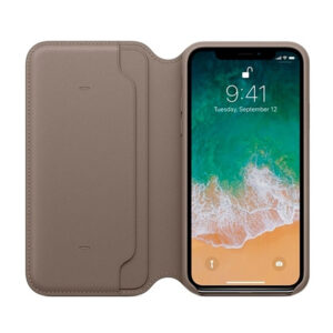کیف محافظ چرمی اپل آیفون 10 | Apple Leather Folio Case iPhone X