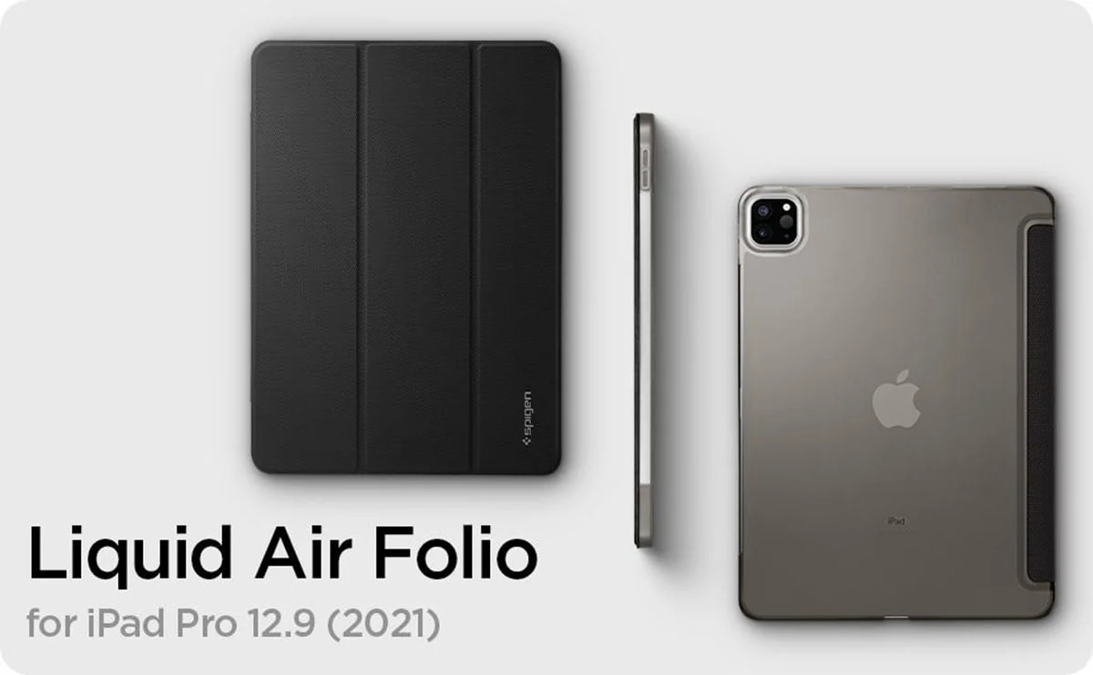 کاور محافظ اسپیگن آیپد پرو 12.9 | Spigen Liquid Air Folio Case iPad Pro 12.9 (2021)