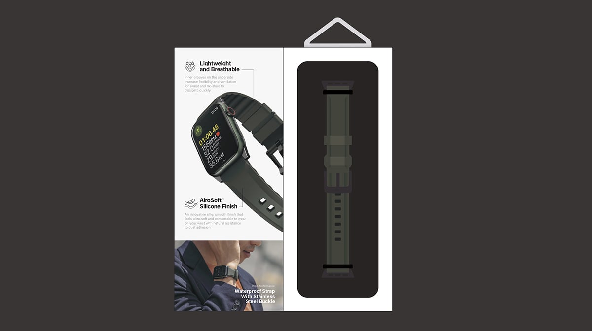 بند سیلیکونی اپل واچ یونیک سایز 38/40/41 | Uniq Linus Airsoft Silicone Apple Watch Strap