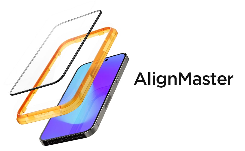 محافظ صفحه نمایش اسپیگن آیفون 14 پرو مکس Spigen tR Align Master Glass iPhone 14 Pro Max فروشگاه اسپيگن ایران