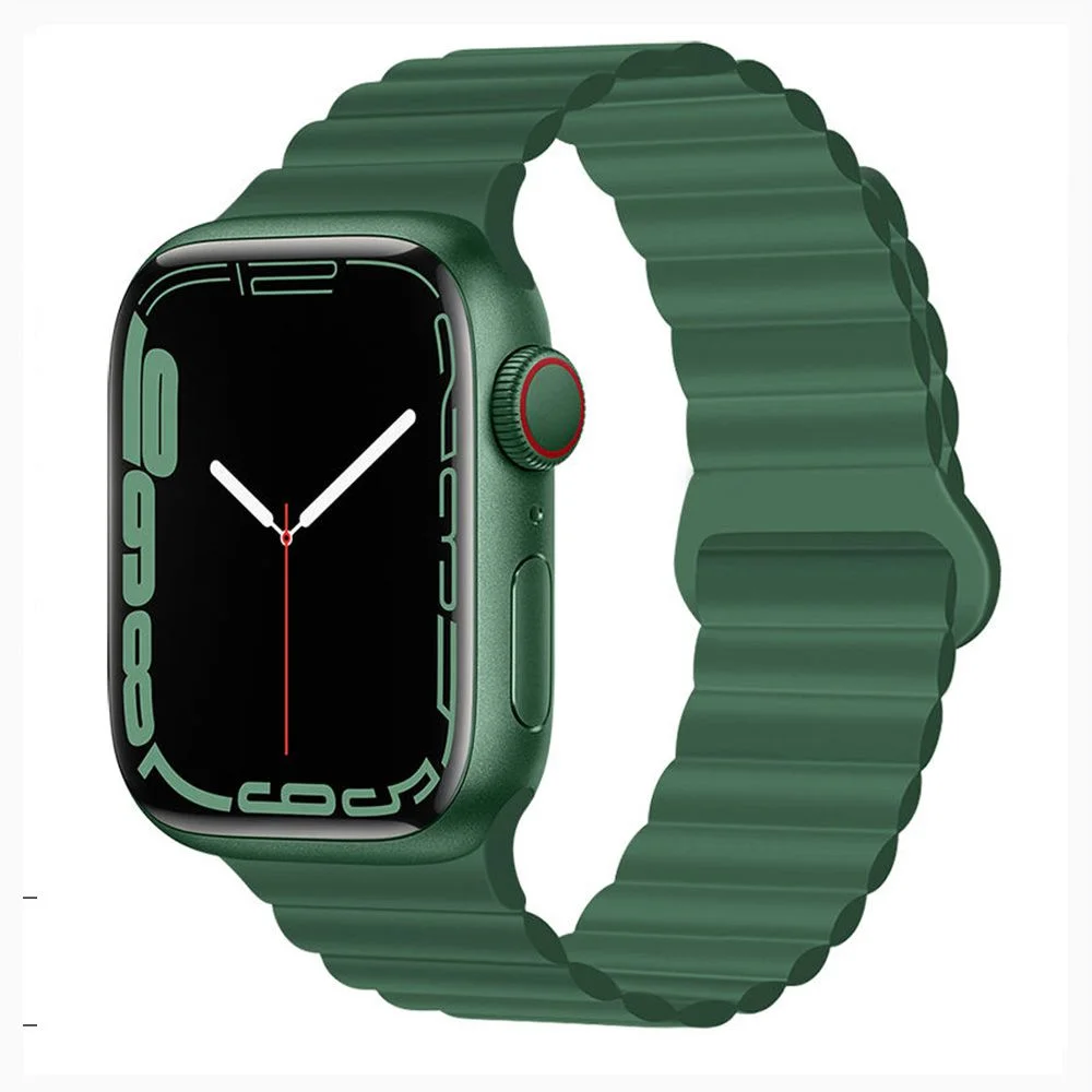 بند اپل واچ جیتک مدل magnetic classic strap for apple watch 44/45/49mm سبز