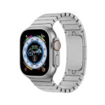 بند اپل واچ استیل جیتک مدل G-Tech Bracelet Strap For apple watch band 44/45/49mm نقره ای