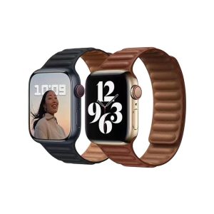 بند اپل واچ Umber Leather Link