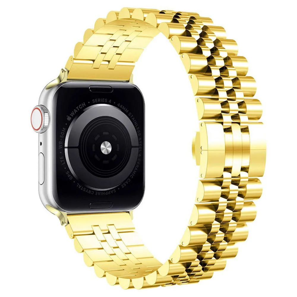 بند اپل واچ جیتک مدل G-Tech Butterfly Buckle Watch Band Strap Gold 42/44/45mm