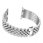 بند اپل واچ جیتک مدل G-Tech Butterfly Buckle Watch Band Strap Silver 42/44/45/49mm - Image 2