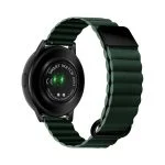 بند ساعت هوشمند مدل چرمی مگنتی سایز 22mm رنگ سبز