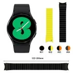 اندازه بند سیلیکونی مگنتی ند گلکسی واچ سامسونگ سری 4 و 5 Silicone Magnetic Watch band For Samsung Galaxy Watch 4 / 5