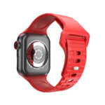 بند سیلیکونی اپل واچ 7 و 8 سایز 45 برند جیتک Luxury Silicone Watch Band 8 / 7 / se /ultra قرمز