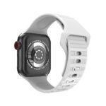 بند سیلیکونی اپل واچ 7 و 8 سایز 45 برند جیتک Luxury Silicone Watch Band 8 / 7 / se /ultra سفید