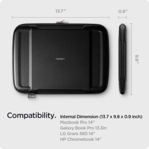 کیف اسپیگن مدل Rugged Armor Pro مناسب برای لپ تاپ تا 14 اینچ 4 ابعاد کیف اسپیگن مدل Rugged Armor Pro مناسب برای لپ تاپ تا 14 اینچ
