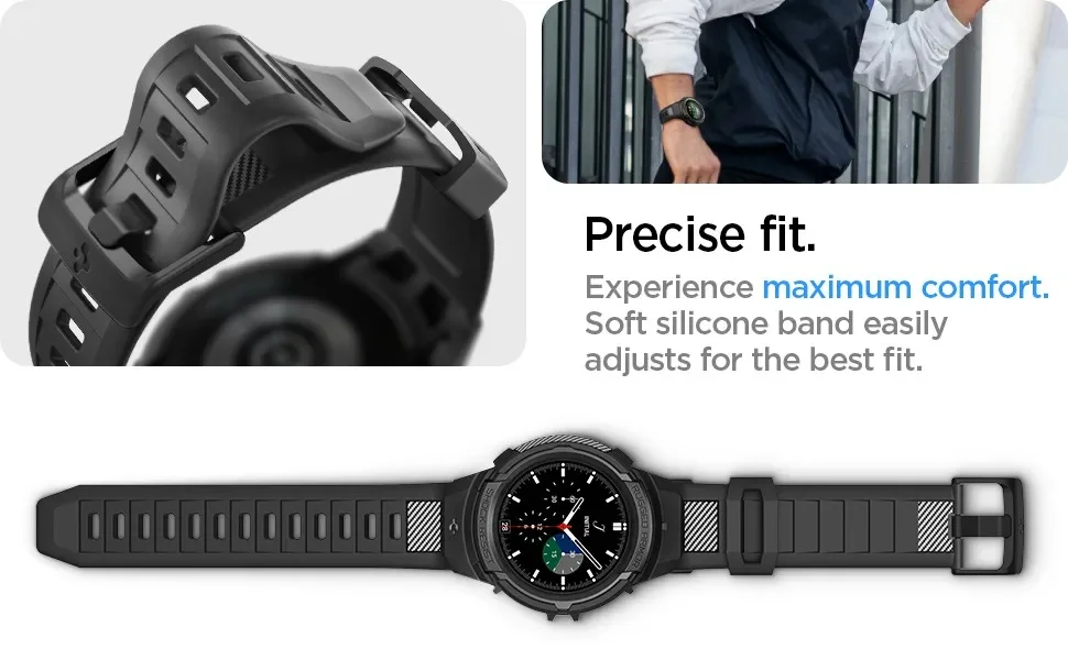بند اسپیگن Galaxy Watch5 Pro 45mm مدل Rugged Armor Pro اورجینال