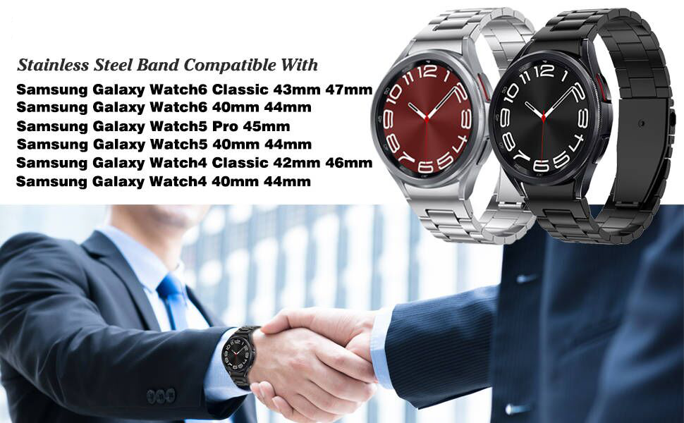بند گلکسی واچ سامسونگ سری 4/5/6 Stainless Steel Watch band For Samsung Galaxy Watch 1 بند گلکسی واچ سامسونگ سری 4/5/6 Stainless Steel Watch band For Samsung Galaxy Watch فروشگاه اسپيگن ایران