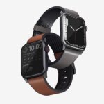 بند چرمی اپل واچ یونیک سایز 42/44/45/49 | Uniq Straden Waterproof Leather Hybrid Apple Watch Strap