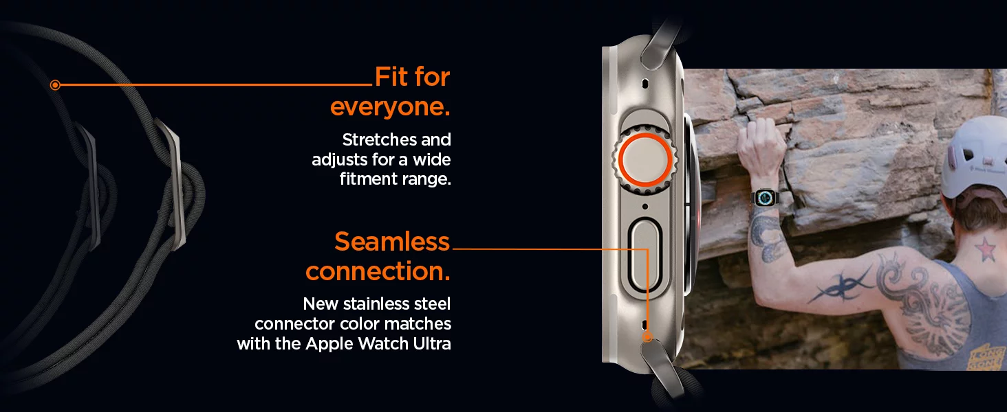 بند اپل واچ اولترا برند اسپیگن مدل Apple Watch Ultra Spigen Lite Fit Band فروشگاه اسپيگن ایران