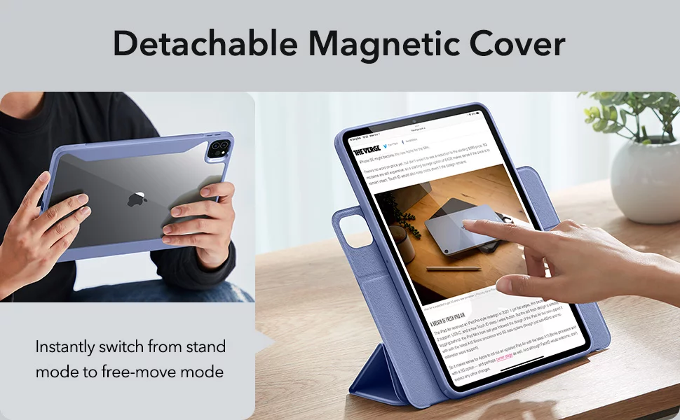 کیف آیپد 11 اینچی برند ESR مدل ESR iPad Pro 11 Rebound Hybrid Case 360 (2021/22) فروشگاه اسپيگن ایران