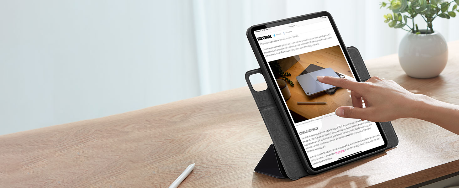 کیف آیپد 12.9 اینچی برند ESR مدل ESR iPad Pro 12.9 Rebound Hybrid Case 360 فروشگاه اسپيگن ایران