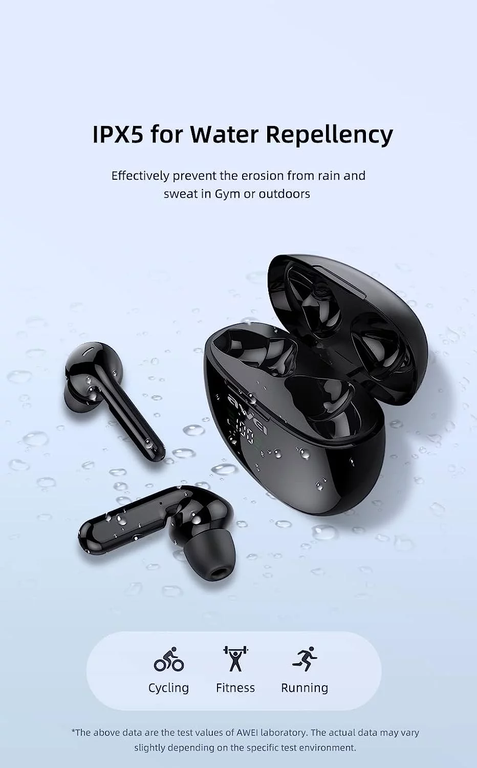 ایربادز اوی مدل AWEI Sports Earbuds Wireless T15P فروشگاه اسپيگن ایران