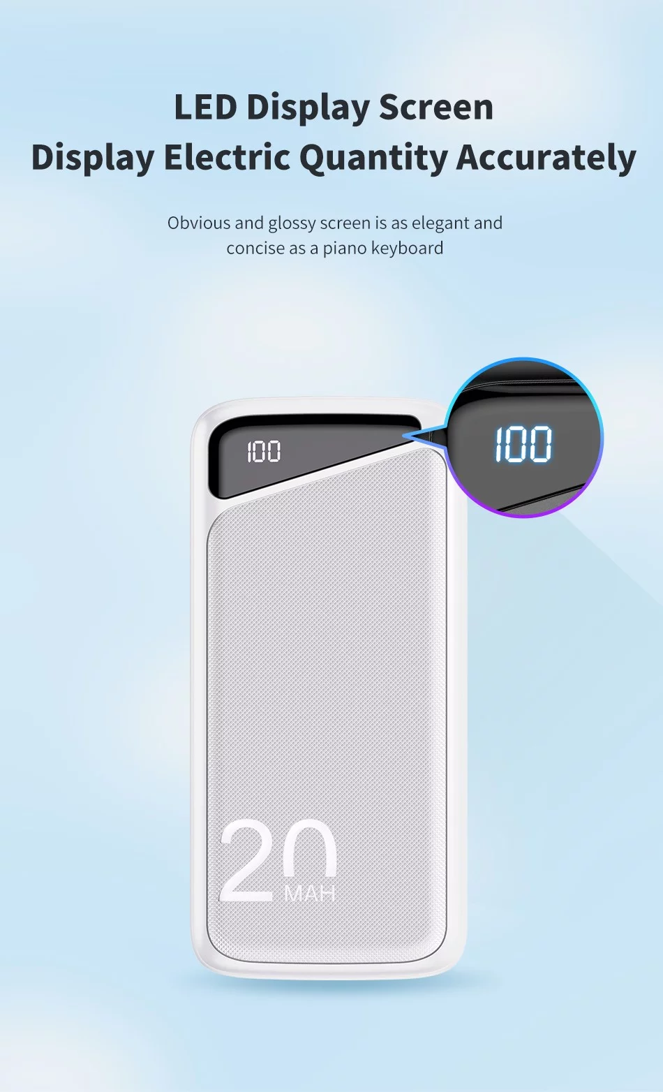 پاوربانک اوی مدل P104K ظرفیت 20000mAh 4 پاوربانک اوی مدل P104K ظرفیت 20000mAh فروشگاه اسپيگن ایران