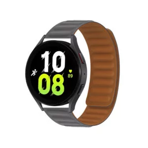 بند ساعت هوشمند جیتک G-Tech Silicone Magnetic Strap 20mm حاکستری