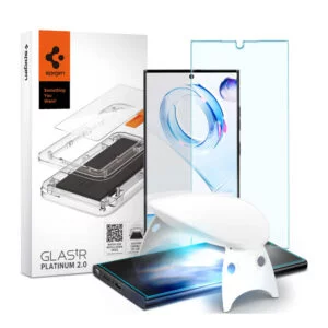 محافظ صفحه نمایش اسپیگن Galaxy S23 Ultra Protector Platinum Tray