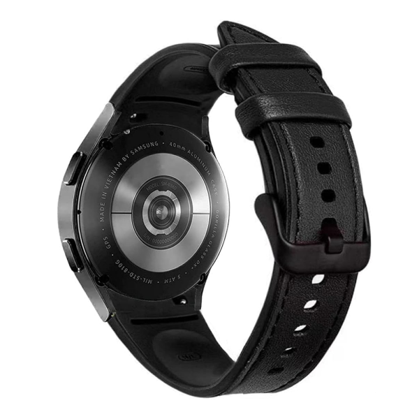 بند چرمی گلکسی واچ سامسونگ سری 4/5/6 G-Tech Galaxy Watch Genuine Leather Hybrid Silicone Band