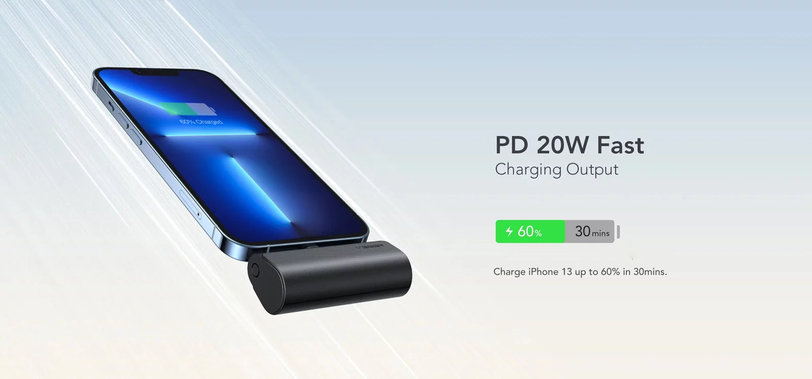 پاور بانک لایتنینگ برند وگر مدل VEGER PLUGON-L 5000mAh Power Bank فروشگاه اسپيگن ایران