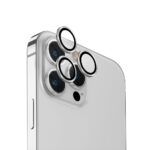 محافظ لنز دوربین آیفون 15 پرو مکس برند یونیک مدل Uniq Optix Lens Protector نقره ای