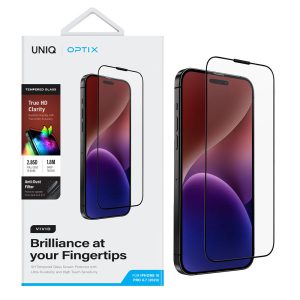 محافظ صفحه نمایش آیفون 15 پرو مکس UNIQ Optix Vivid