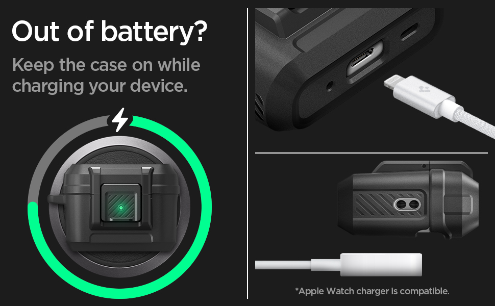 کاور ایرپاد پرو ۲ اسپیگن Spigen Lock Fit for Airpods Pro 2nd فروشگاه اسپيگن ایران