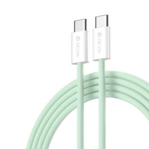 کابل USB-C دیویا مدل Smart Series C To C PD 60W Fast Woven Cable(1M)
