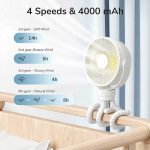پنکه شارژی JISULIFE Octopus USB Fan FA24 - Image 3