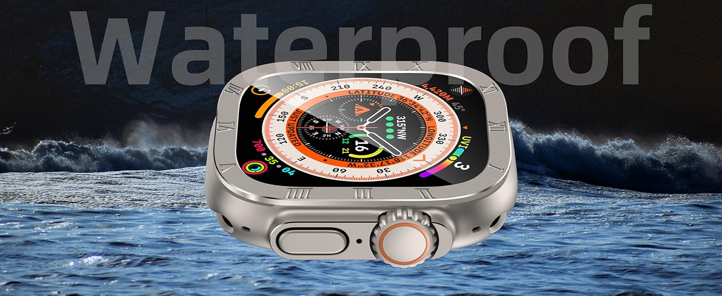 محافظ صفحه نمایش اپل واچ اولترا Apple Watch Ultra (49mm) Screen Protector Metal Guard فروشگاه اسپيگن ایران