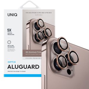 محافظ لنز یونیک UNIQ Optix AluGuard iPhone 16 pro /Pro Max