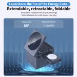 شارژر بیسیم مغناطیسی XO 3-in-1 Cube - Image 10