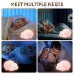 چراغ خواب شارژی XO OZ09 Little Pink Pig - Image 13