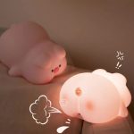 چراغ خواب شارژی XO OZ09 Little Pink Pig - Image 11