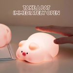چراغ خواب شارژی XO OZ09 Little Pink Pig - Image 3