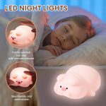 چراغ خواب شارژی XO OZ09 Little Pink Pig - Image 4