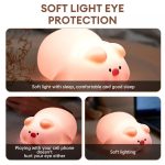 چراغ خواب شارژی XO OZ09 Little Pink Pig - Image 16