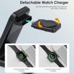 شارژر بیسیم اپل و سامسونگ چویتک Choetech T608 15W 4in1 - Image 6
