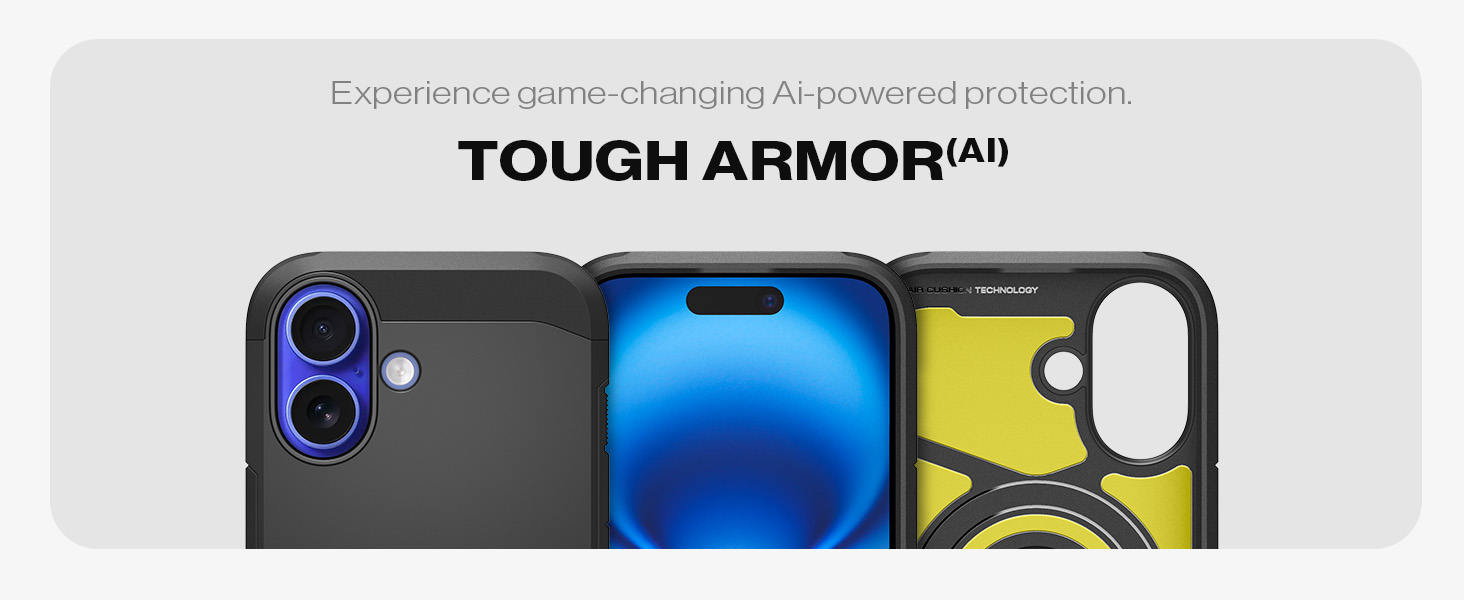 قاب آیفون ۱۶ اسپیگن Spigen Tough Armor AI for iPhone 16 فروشگاه اسپيگن ایران