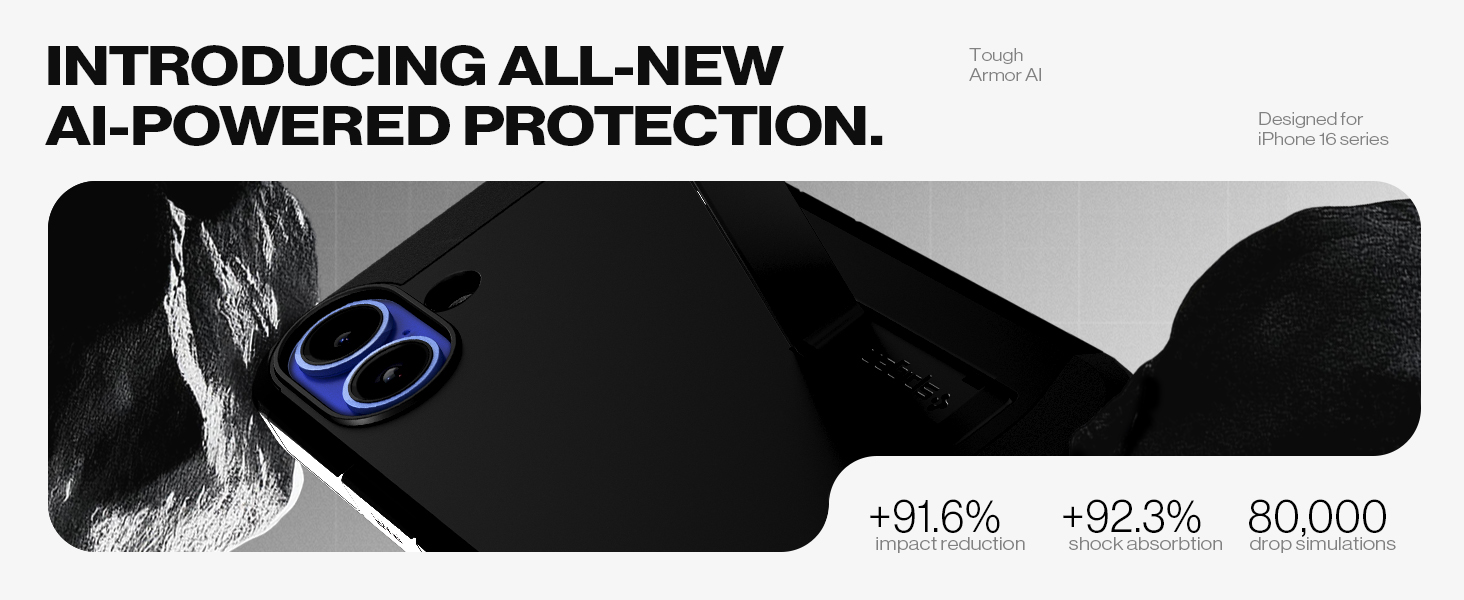 قاب آیفون ۱۶ اسپیگن Spigen Tough Armor AI for iPhone 16 فروشگاه اسپيگن ایران
