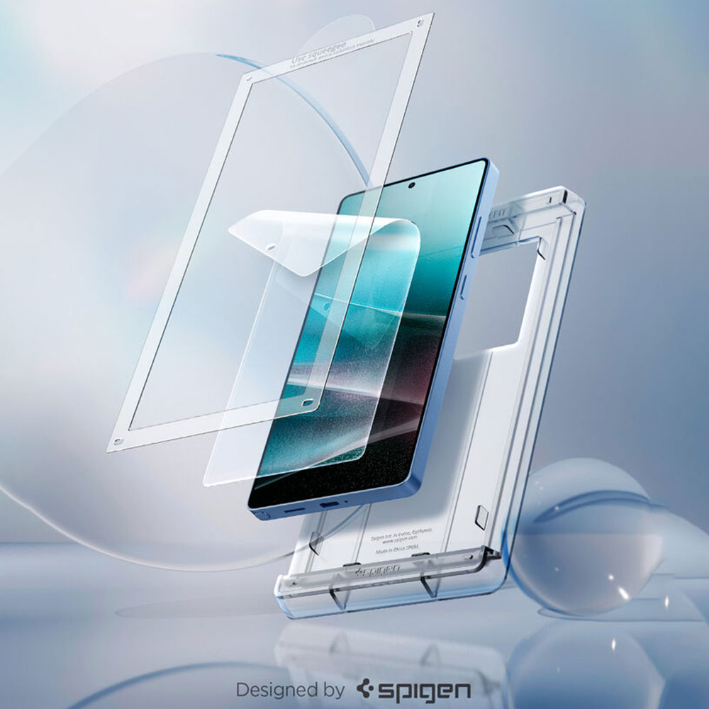 محافظ صفحه نمایش اسپیگن Spigen EliteShield EZ Fit HD Galaxy S25 Ultra فروشگاه اسپيگن ایران