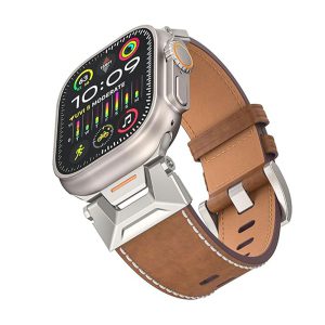 بند چرمی G-Tech Vintage Leather برای اپل واچ (44/45/46/49mm)