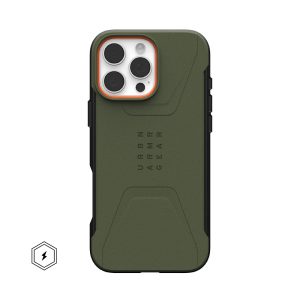 قاب آیفون 16 پرو مکس UAG مدل Civilian - Olive Drab