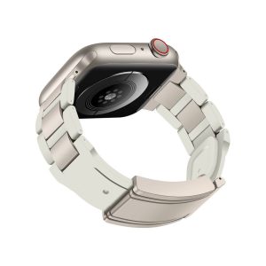بند استیل جیتک مدل T-Typeبرای اپل واچ 44/45/46/49mm سفید